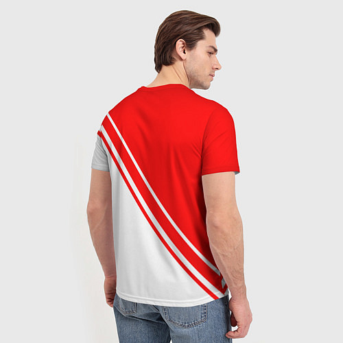 Мужская футболка FC AJAX AMSTERDAM ФК АЯКС / 3D-принт – фото 4