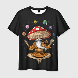 Мужская футболка Космический Гриб Волшебник
