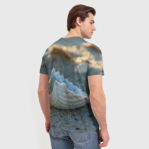 Мужская футболка Морская ракушка / 3D-принт – фото 4
