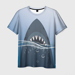 Мужская футболка Акула под водой