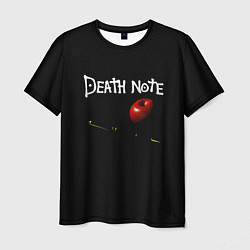 Мужская футболка Death Note яблоко и ручка