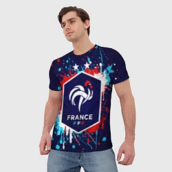 Футболка мужская Сборная Франции, цвет: 3D-принт — фото 2