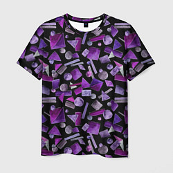 Мужская футболка Геометрический фиолетовый