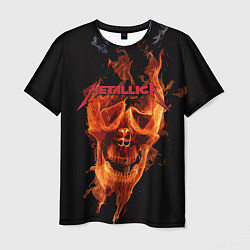 Мужская футболка Metallica Flame
