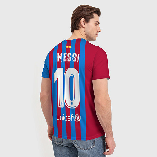Мужская футболка Месси Барселона 20212022 / 3D-принт – фото 4