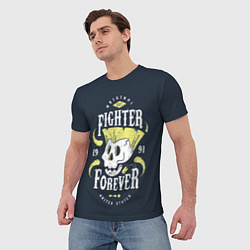 Футболка мужская Fighter forever, цвет: 3D-принт — фото 2