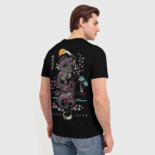 Мужская футболка Дракон / 3D-принт – фото 4