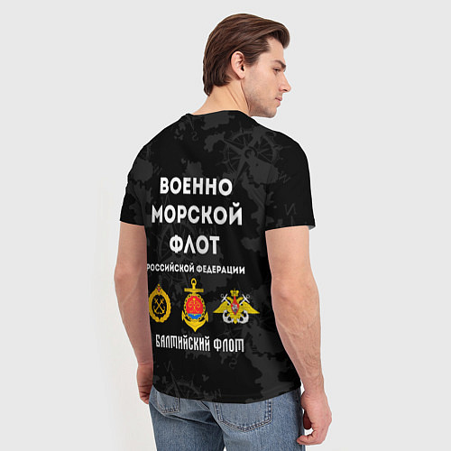 Мужская футболка Балтийский флот ВМФ России / 3D-принт – фото 4