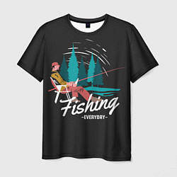 Мужская футболка Рыбалка Fishing