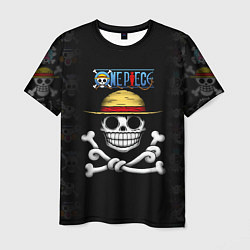 Мужская футболка Пираты Соломенной Шляпы One Piece