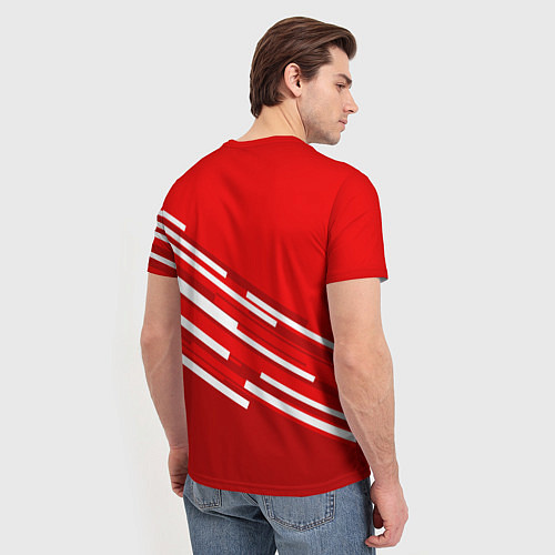 Мужская футболка DUCATI ДУКАТИ / 3D-принт – фото 4