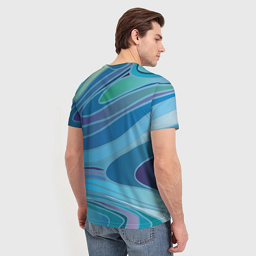 Мужская футболка Морская волна / 3D-принт – фото 4