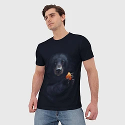 Футболка мужская Медведь, цвет: 3D-принт — фото 2