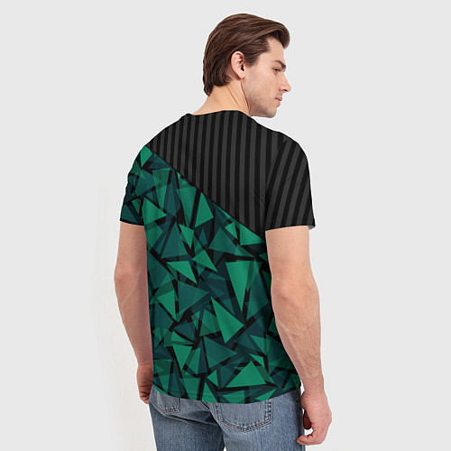 Мужская футболка Геометрический узор / 3D-принт – фото 4