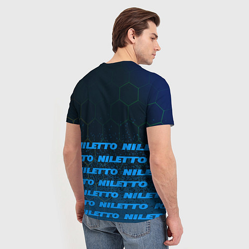 Мужская футболка Нилетто - Спрей Паттерн / 3D-принт – фото 4