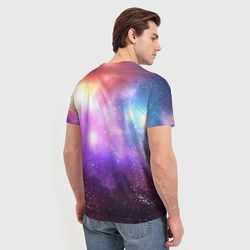Мужская футболка Космос, сияние и звезды / 3D-принт – фото 4