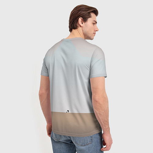Мужская футболка Пустынный мираж / 3D-принт – фото 4