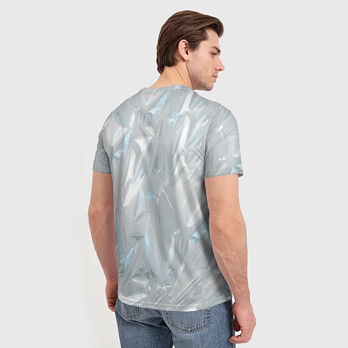 Мужская футболка Голографическая текстура / 3D-принт – фото 4