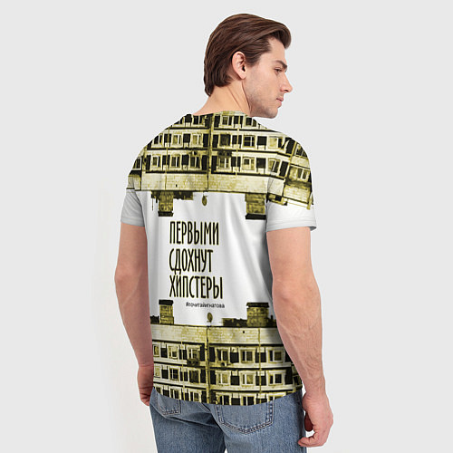 Мужская футболка Хипстеры urban style / 3D-принт – фото 4