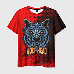 Мужская футболка Wolf head