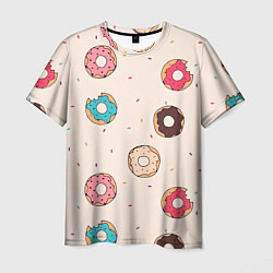Мужская футболка Кусанные пончики