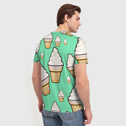 Мужская футболка Мороженое - Ice Cream Party / 3D-принт – фото 4