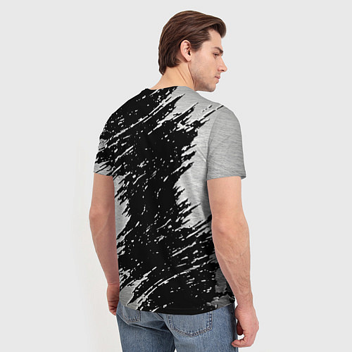 Мужская футболка THE WITCHER LOGO STEEL / 3D-принт – фото 4