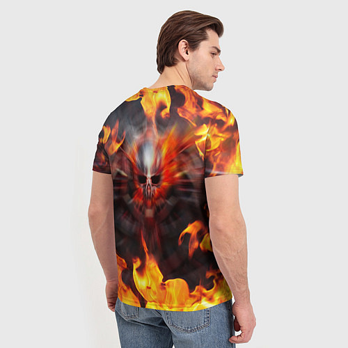 Мужская футболка FIRE GEARS OF WAR ПОСТЕР В ОГНЕ Z / 3D-принт – фото 4