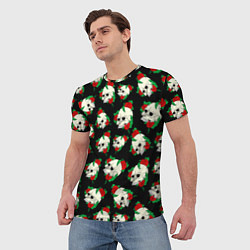 Футболка мужская Черепа и розы Skull and Roses, цвет: 3D-принт — фото 2