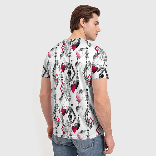Мужская футболка Абстрактный современный узор / 3D-принт – фото 4