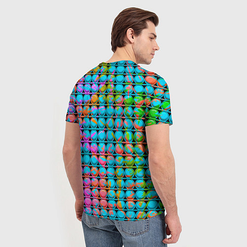 Мужская футболка POP IT Взрыв Красок / 3D-принт – фото 4