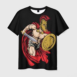 Мужская футболка Спартанский воин с мечом