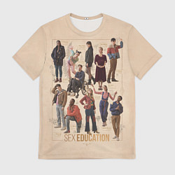 Мужская футболка Sex Education Персонажи