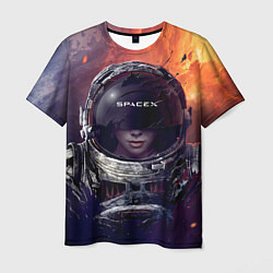 Мужская футболка Space X Elon Musk