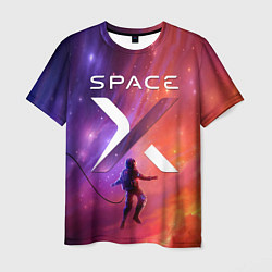 Футболка мужская Space X, цвет: 3D-принт