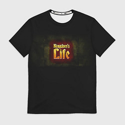 Футболка мужская Kingdoms Life official logo, цвет: 3D-принт