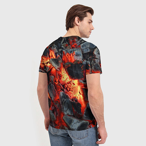 Мужская футболка Древесные угли / 3D-принт – фото 4