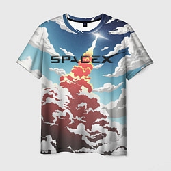 Мужская футболка Ракета SpaceX