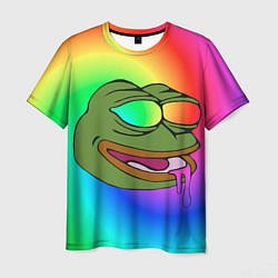 Мужская футболка Pepe rainbow