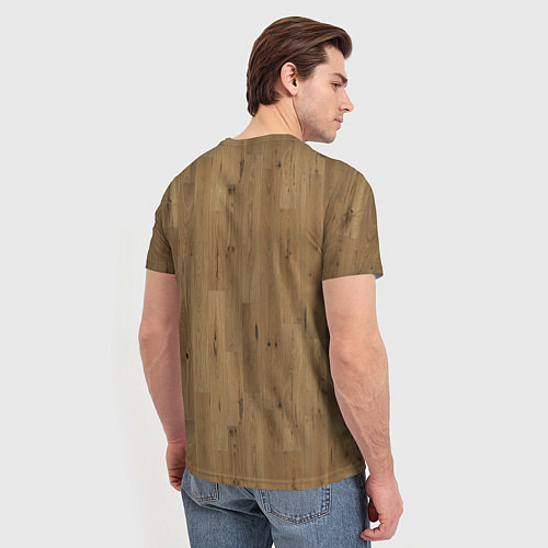 Мужская футболка Камуфляж линолеум / 3D-принт – фото 4