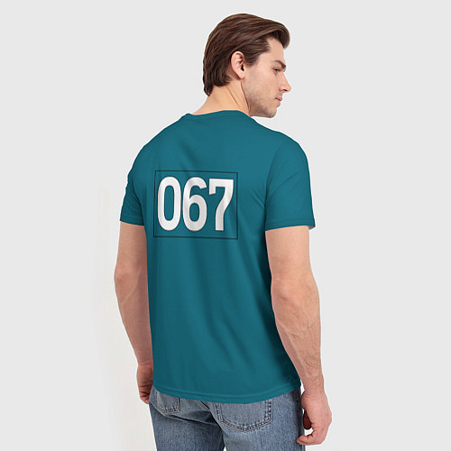 Мужская футболка Игра в кальмара: 067 / 3D-принт – фото 4