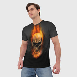 Футболка мужская Призрак в огне, цвет: 3D-принт — фото 2