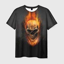 Мужская футболка Призрак в огне