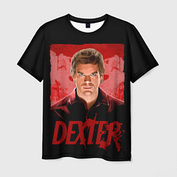 Мужская футболка Dexter Декстер портрет постер