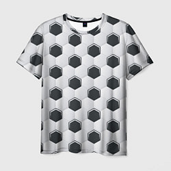 Мужская футболка Текстура футбольного мяча