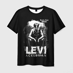 Мужская футболка LEVI ACKERMAN Attack on Titan