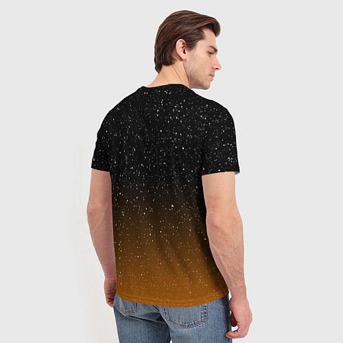 Мужская футболка ТЫКВА КОСМОНАВТ SPACE HALLOWEEN / 3D-принт – фото 4