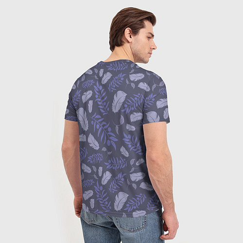 Мужская футболка Зимняя абстракция / 3D-принт – фото 4
