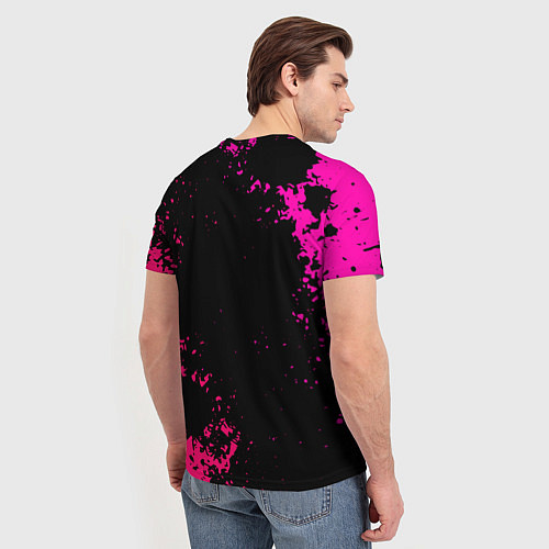 Мужская футболка Squid Game брызги красок стража / 3D-принт – фото 4