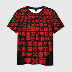 Мужская футболка Любовь, смерть и роботы пиктограммы